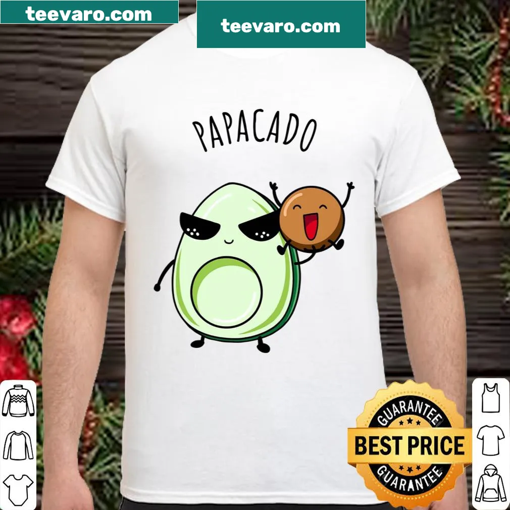 Avocado-themed shirt for expecting dads announcing pregnancy