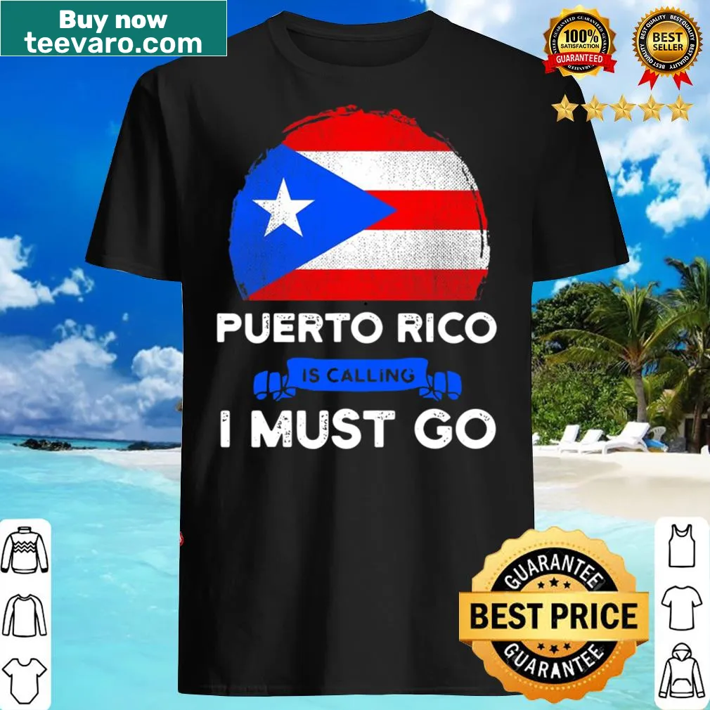 Shirt featuring Puerto Rican flag and text about heritage