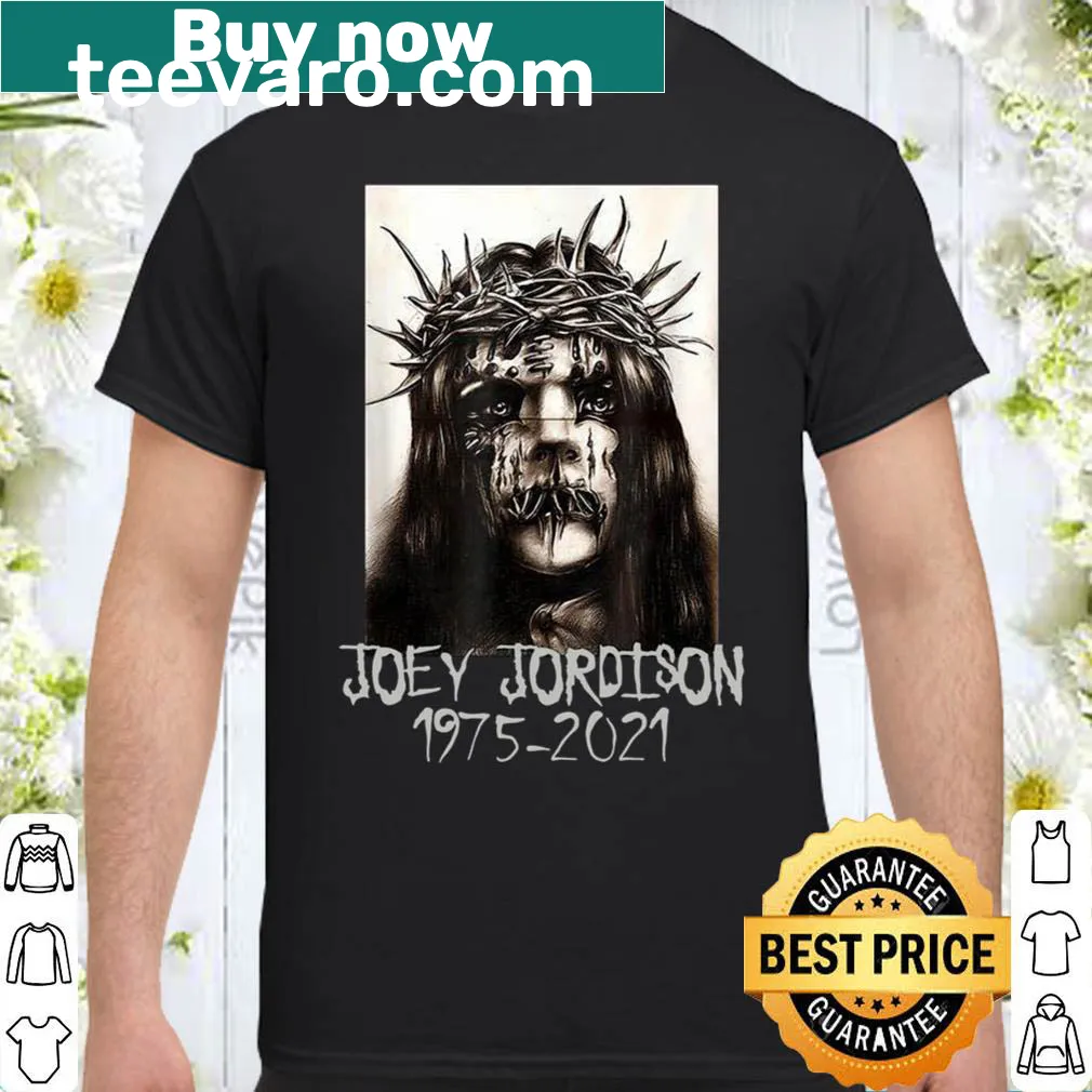 Tribute shirt for Joey Jordison with his years of life