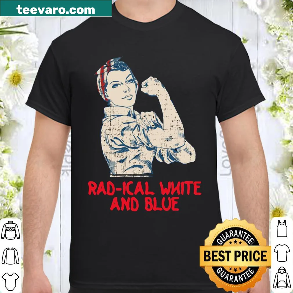 Creative American flag design for Fourth of July T-shirt