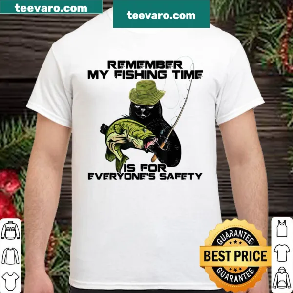 Funny fishing shirt with cat illustration and slogan