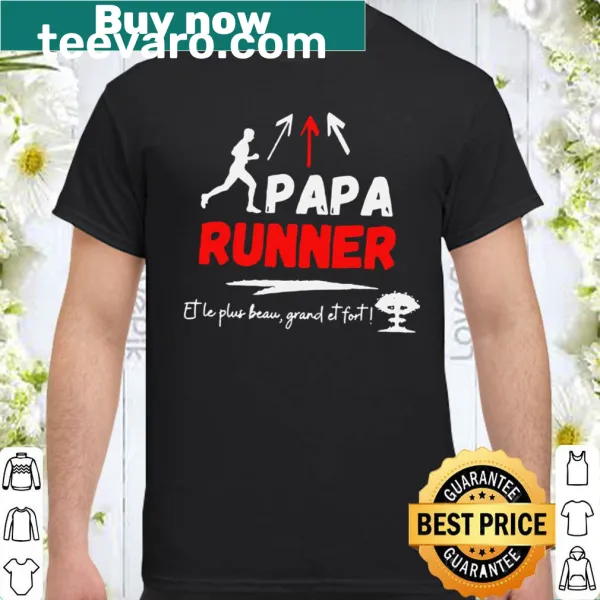Shirt celebrating active dads and running
