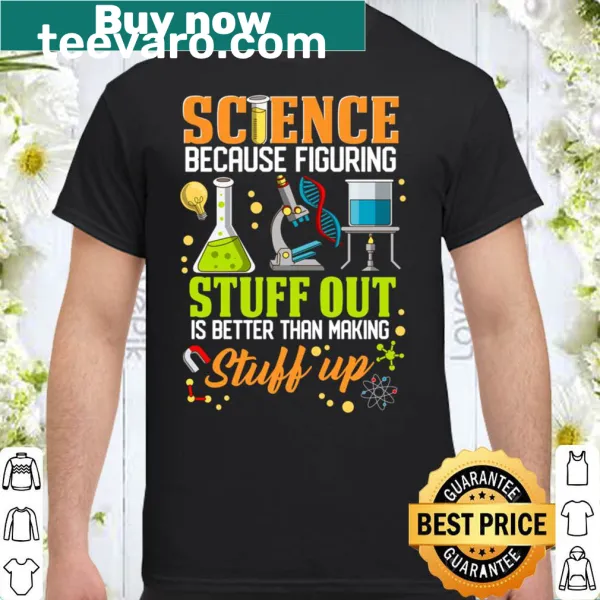 Inspirational T-shirt for students with a science-themed message.