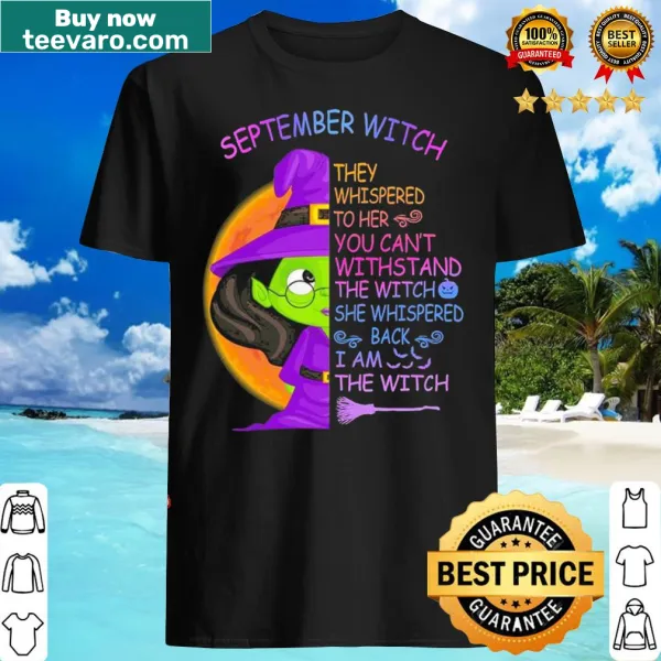Halloween shirt featuring the phrase 'I Am the Witch' with a whimsical design