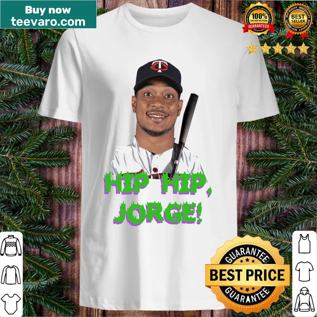 Cartoon character Jorge with playful text