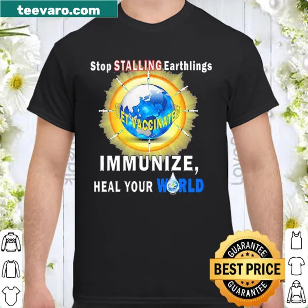 Shirt with the phrase promoting vaccination and health awareness