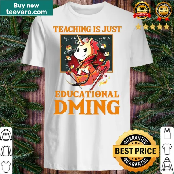 Funny unicorn graphic tee for teachers with educational theme