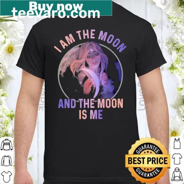 Celestial-themed shirt with moon graphics and heartfelt text