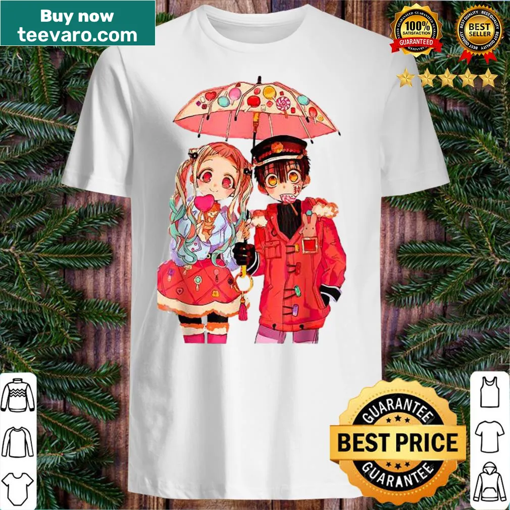 Illustrated Hanako-kun anime-themed t-shirt with seasonal elements