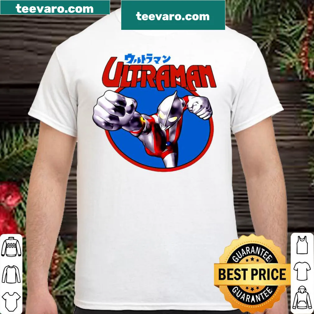 Fun Ultraman shirt featuring a cartoon-style graphic for fans — on a women's shirt