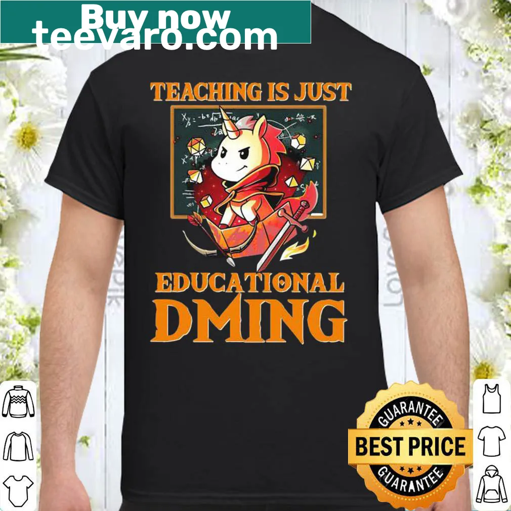 Fun unicorn graphic with a teaching message on a shirt