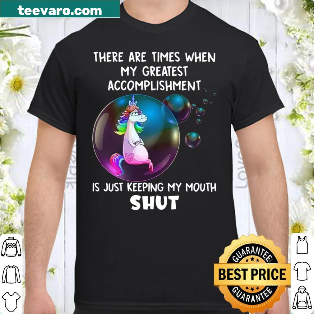 Inspirational shirt with the phrase about achievements