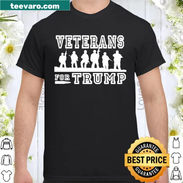 Patriotic badge design for veterans' support on a shirt