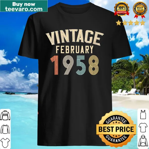 Retro February 1958 vintage styled T-shirt