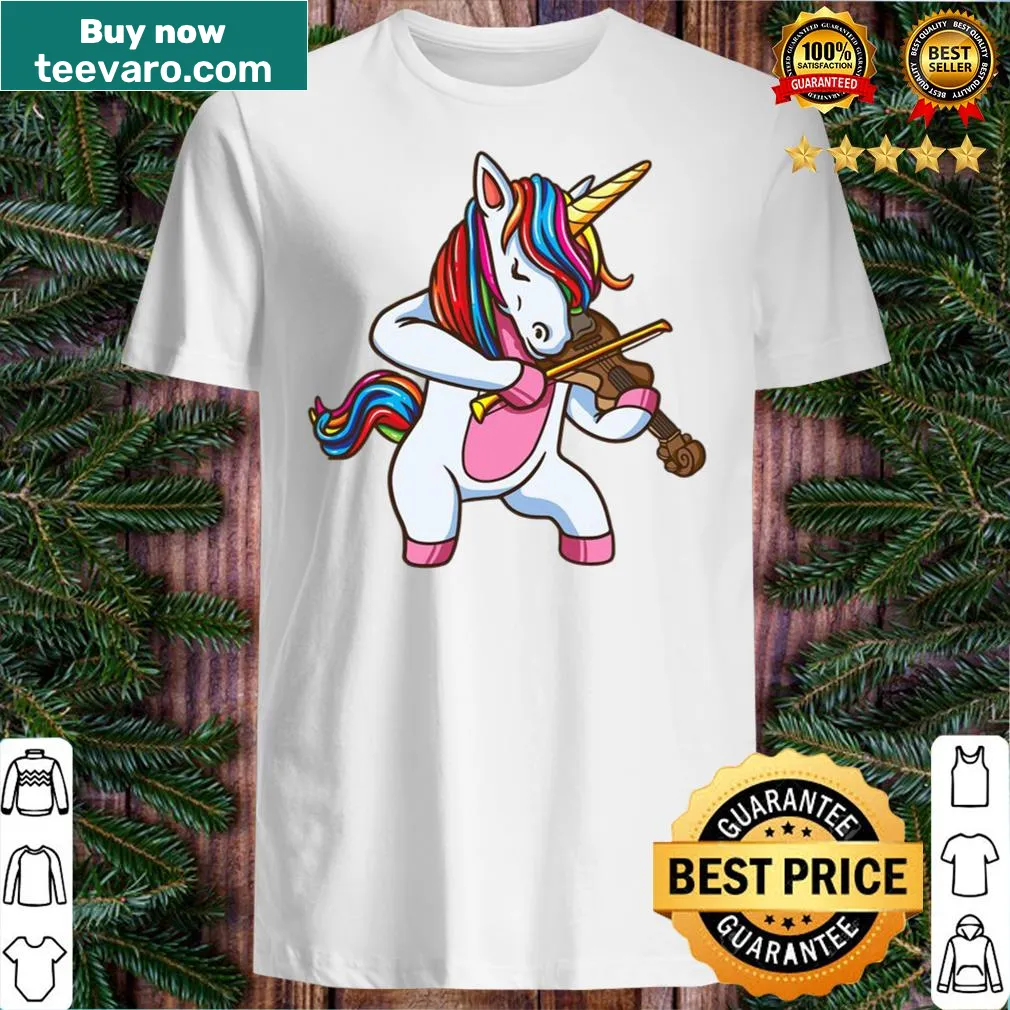 Musical unicorn shirt celebrating violin and viola players