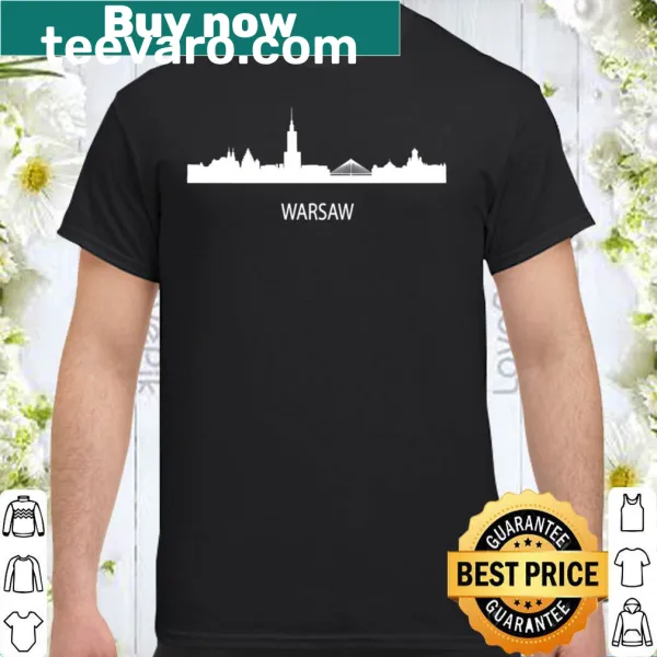 Warsaw city graphic on a stylish t-shirt