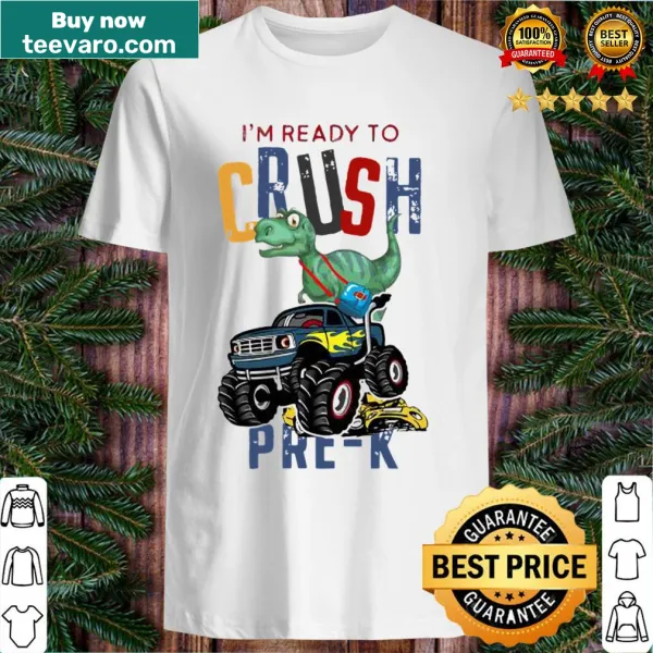 Dinosaur-themed T-shirt with a dino truck graphic for kids