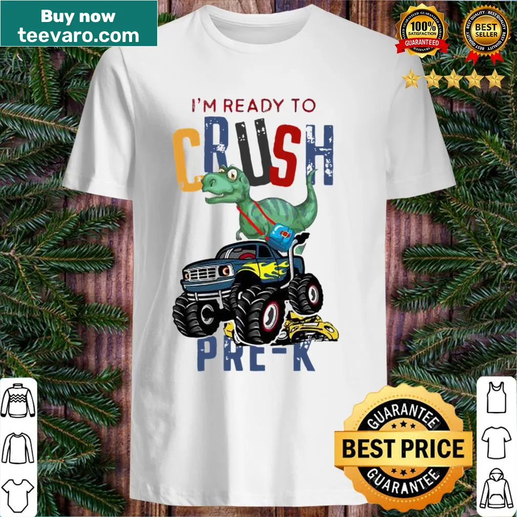 Dinosaur-themed T-shirt with a dino truck graphic for kids