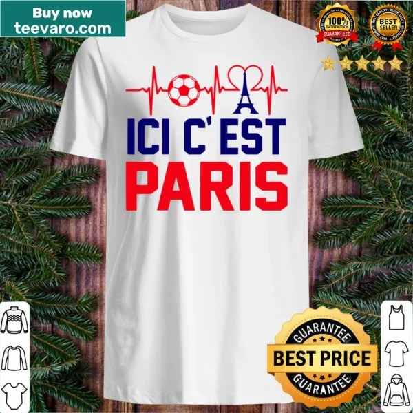 Cartoonish design welcoming football fans to Paris with fun graphics.