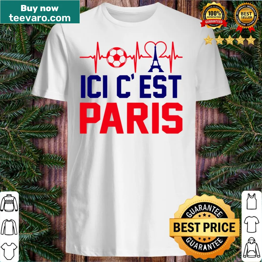 Cartoonish design welcoming football fans to Paris with fun graphics.