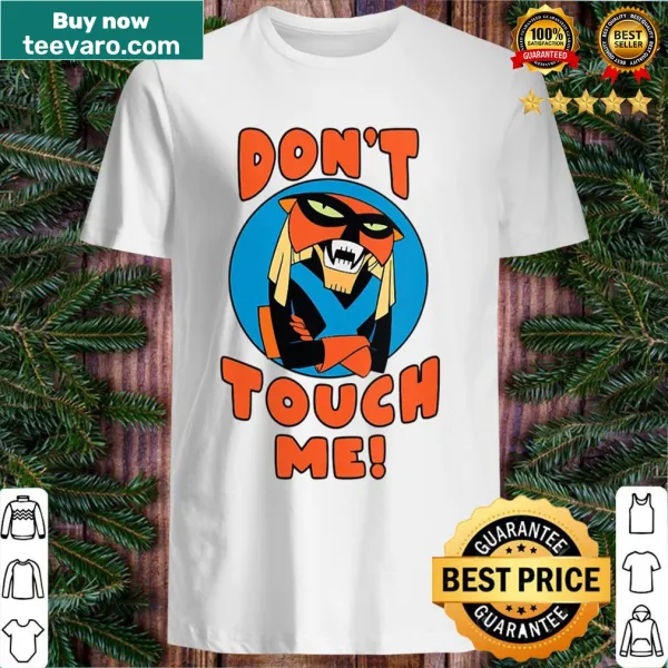V-neck tee with a funny phrase from Space Ghost Coast to Coast