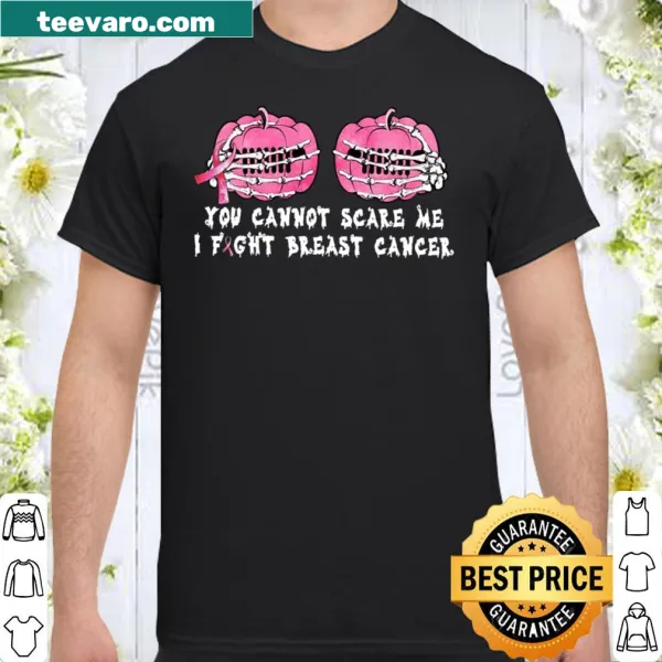 Inspirational breast cancer awareness shirt with strong typography