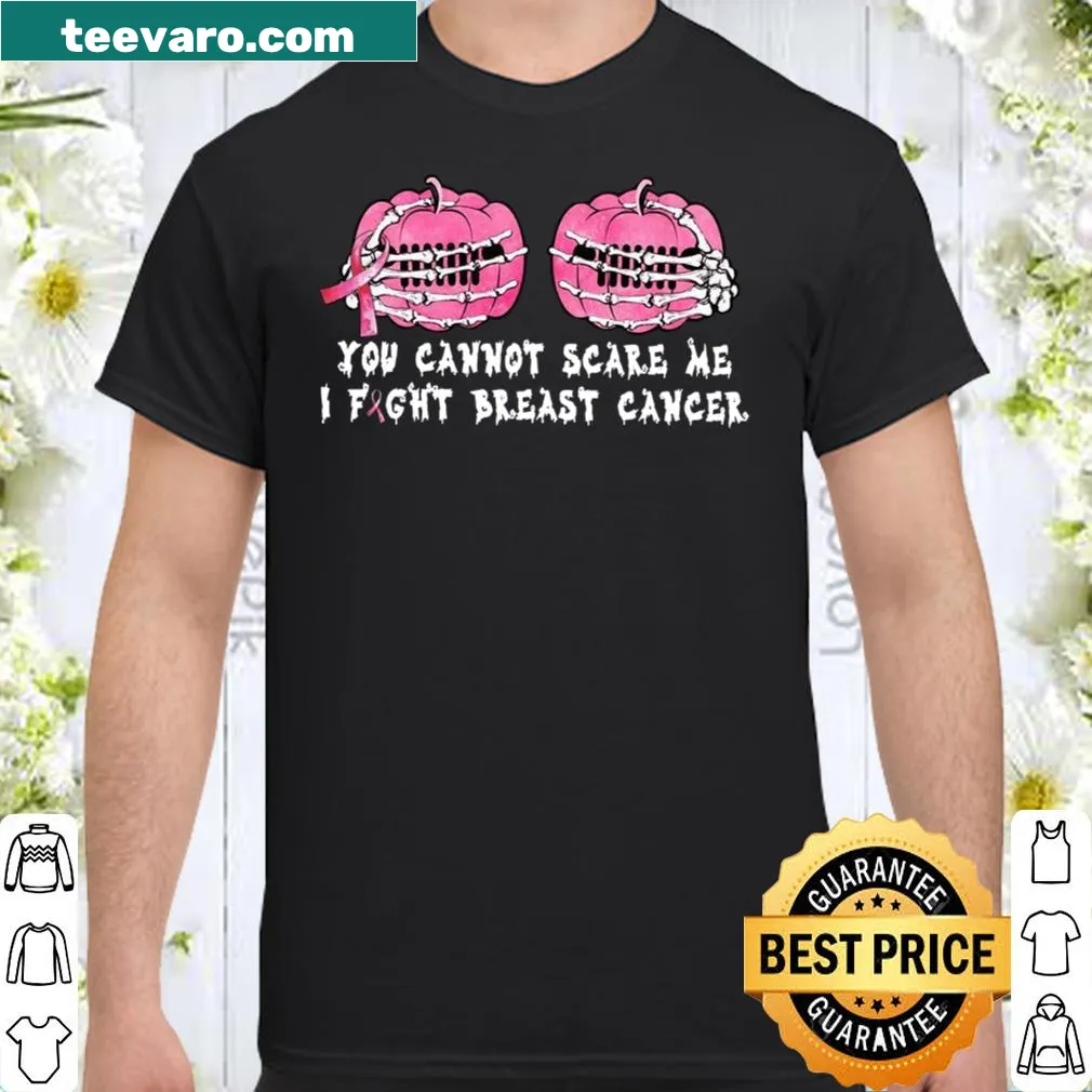 Inspirational breast cancer awareness shirt with strong typography