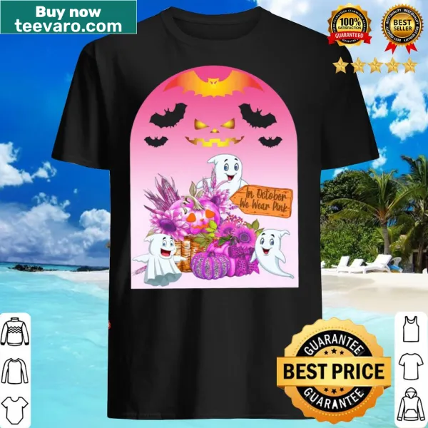 Playful pumpkin graphic with text for Halloween on a festive t-shirt