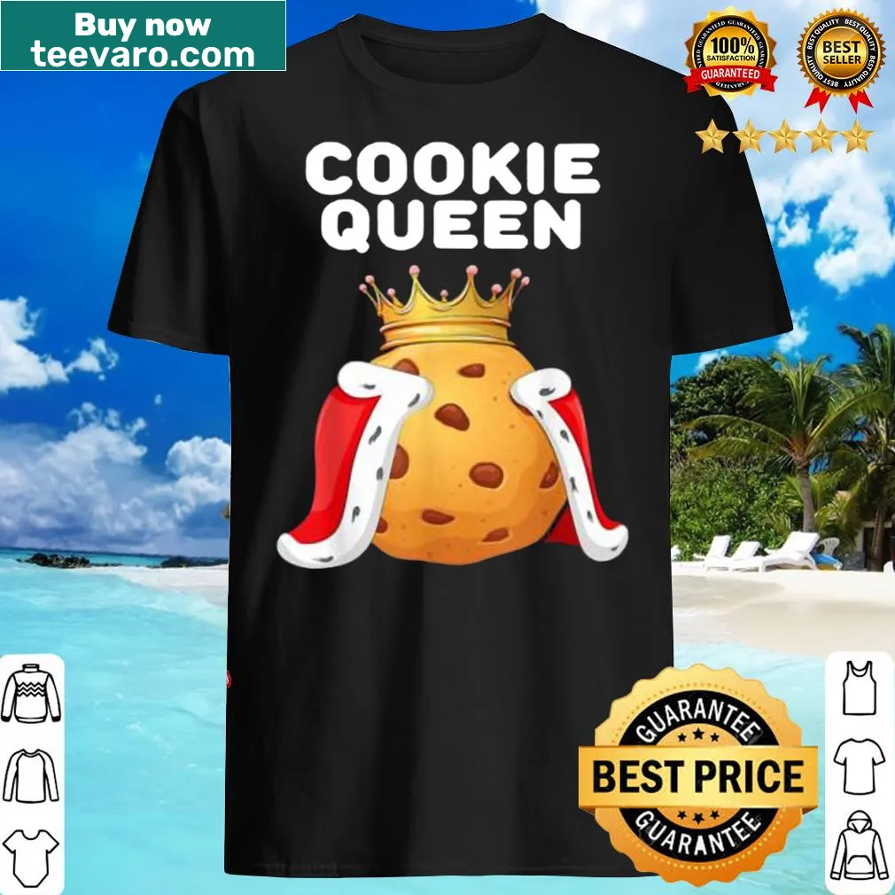 Cute T-shirt featuring Cookie Queen graphic for dessert lovers