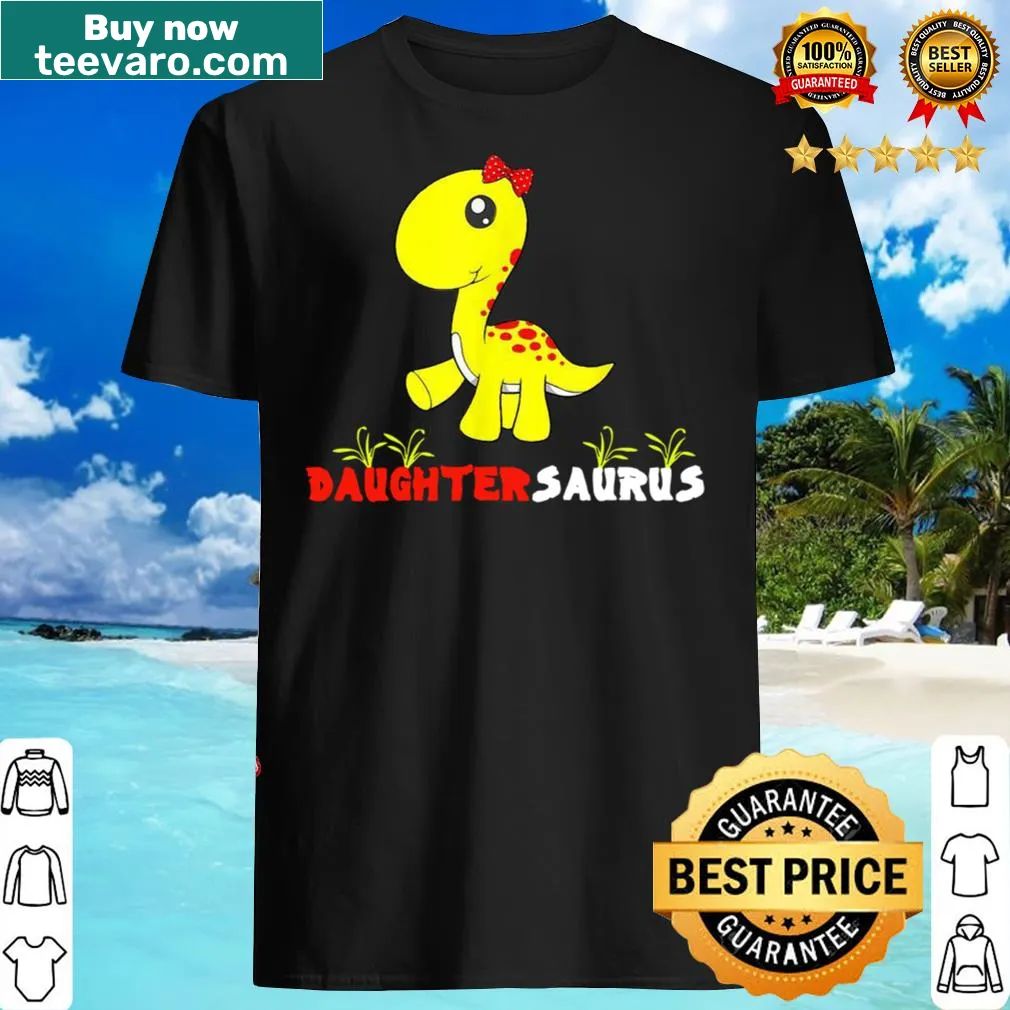 Daughtersaurus t-shirt with a cute dinosaur graphic for girls