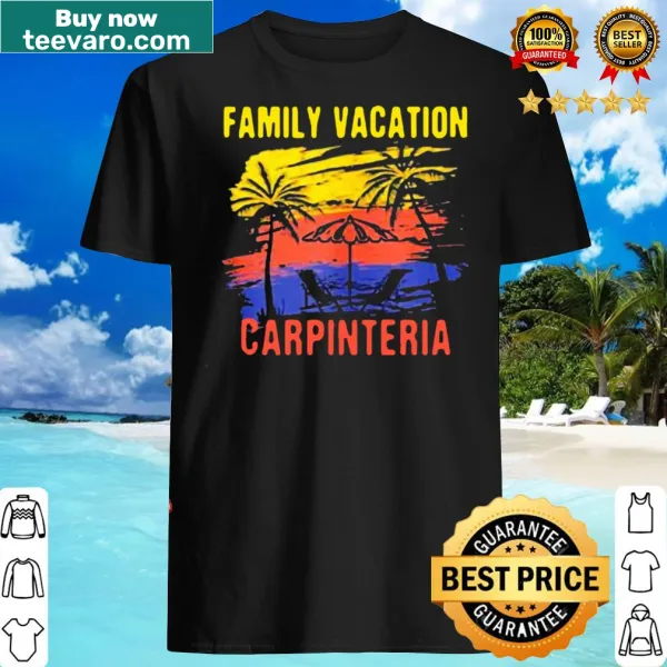 Illustrative T-shirt celebrating family vacation in Carpinteria, California