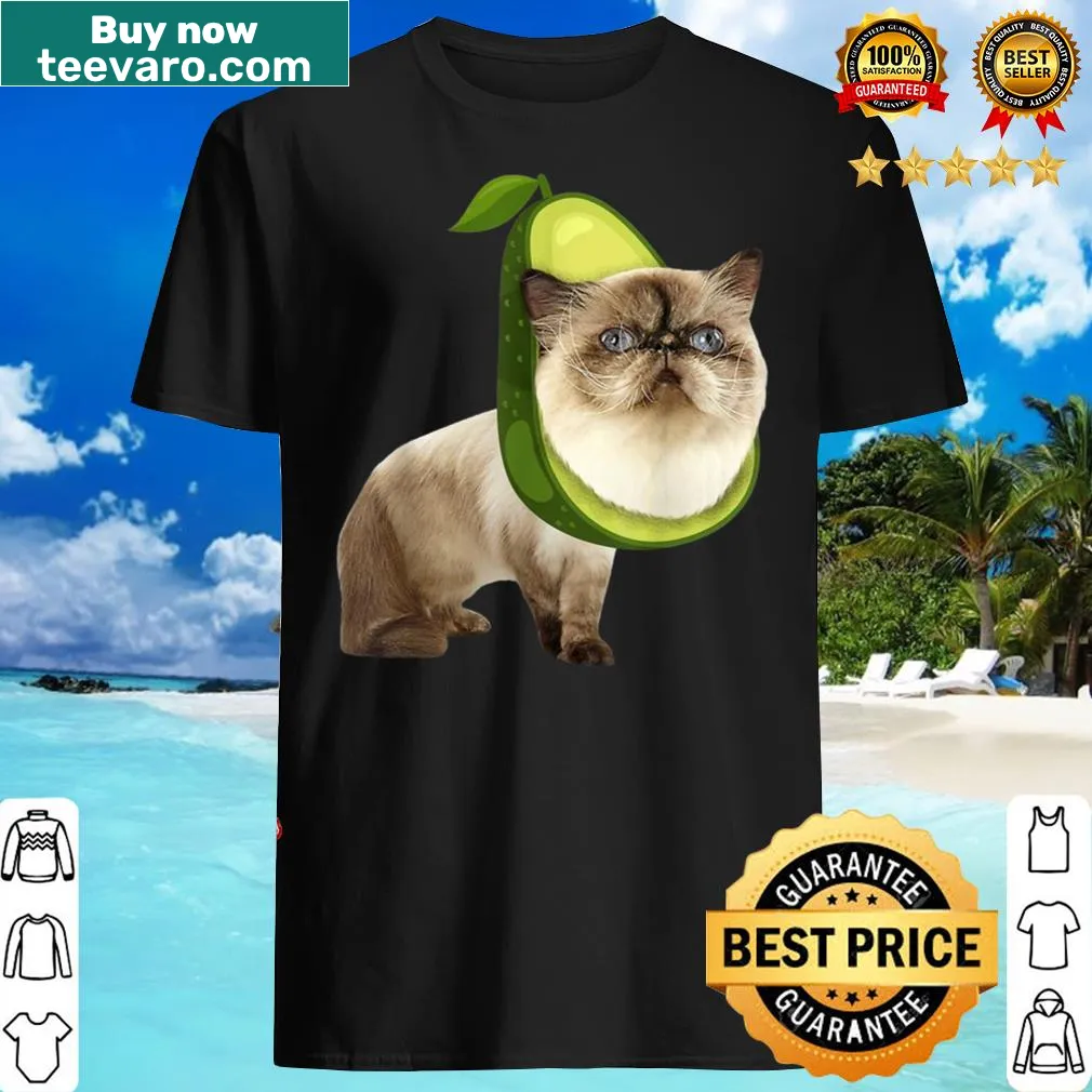 Cute Halloween shirt featuring a cartoon Himalayan avocado costume