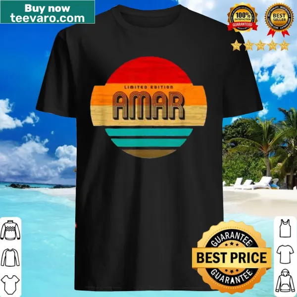 Retro vintage T-shirt with Herren Amar name design