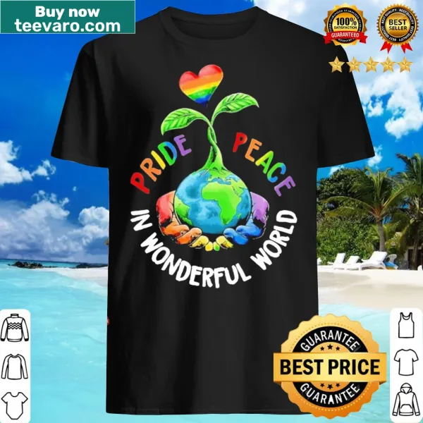 LGBT pride graphic shirt with peace message
