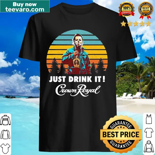Vintage Michael Myers Halloween t-shirt with clever drink-themed phrase