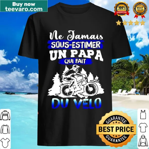 Funny cycling t-shirt for dads with humorous text