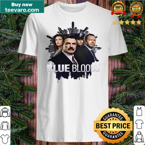 Blue Bloods 2021 themed t-shirt with elegant title typography