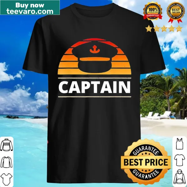 Text 'Boat Captain' on a casual tee for fishing fans