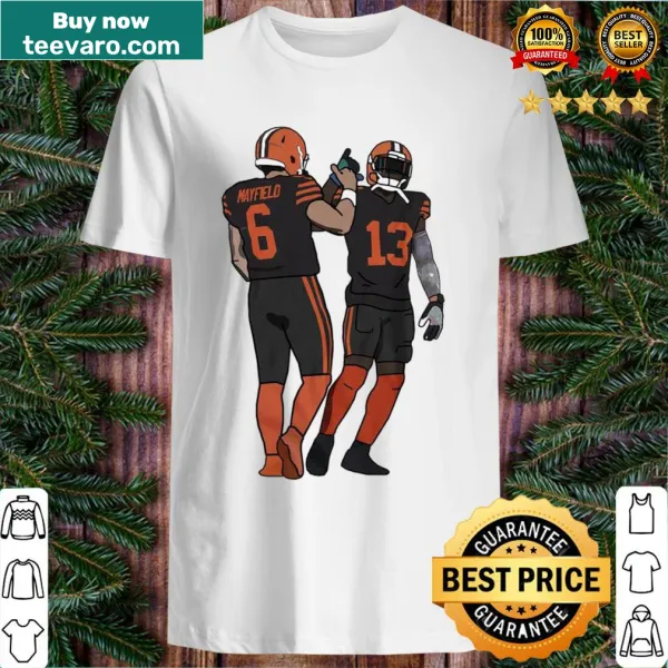 Cleveland Browns shirt featuring Baker Mayfield and Odell Beckham Jr