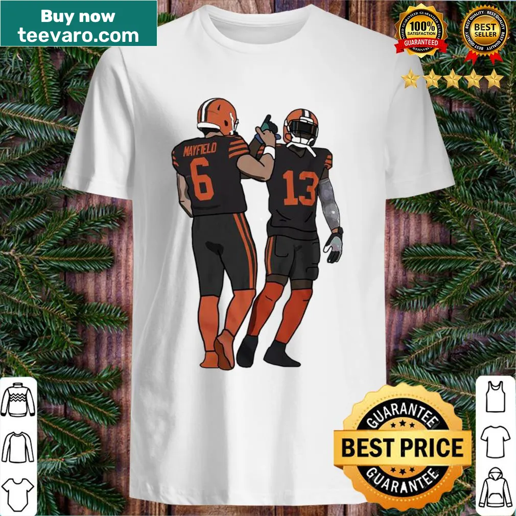 Cleveland Browns shirt featuring Baker Mayfield and Odell Beckham Jr