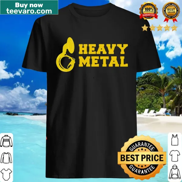 Illustration of a sousaphone with a heavy metal theme