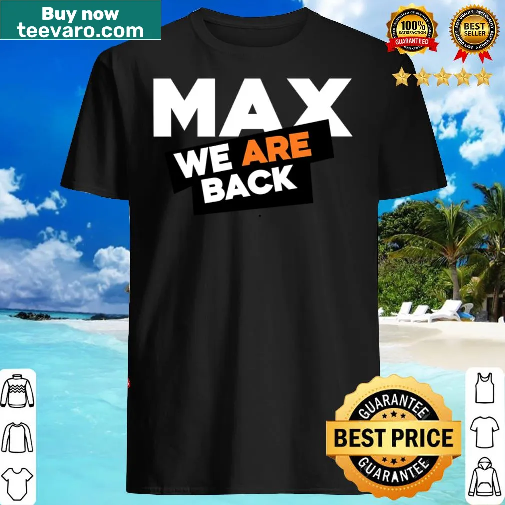 Max Verstappen merchandise t-shirt with bold typography