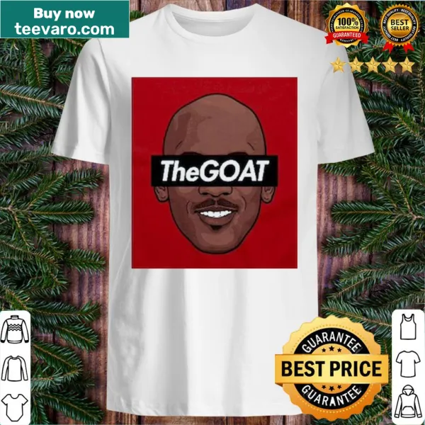 Bold typography tee celebrating Michael Jordan as the GOAT.