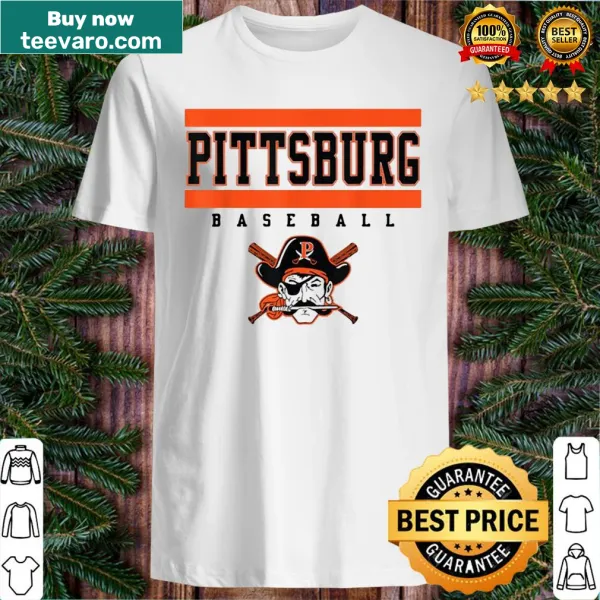 Pittsburg baseball shirt design with California elements