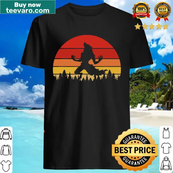 Halloween shirt featuring a retro werewolf howling design