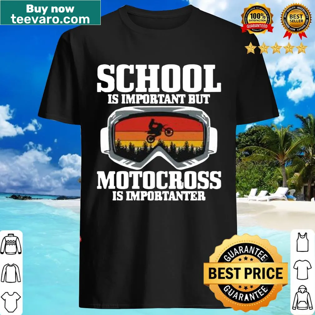 Vintage motocross-themed T-shirt with a playful slogan