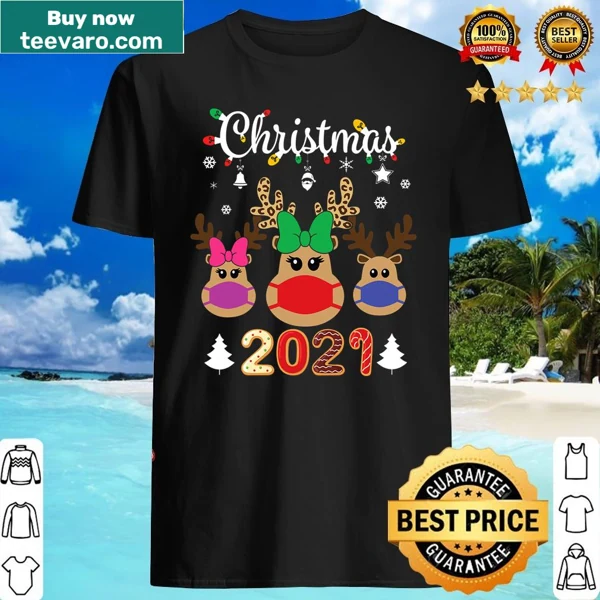 Matching family Christmas shirt with Rudolph the Reindeer design