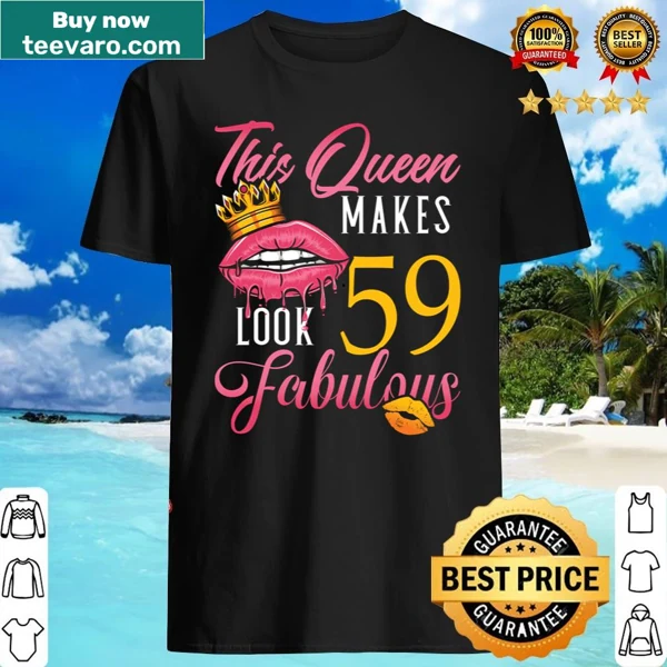 Long sleeve shirt celebrating a 59th birthday with fun typography