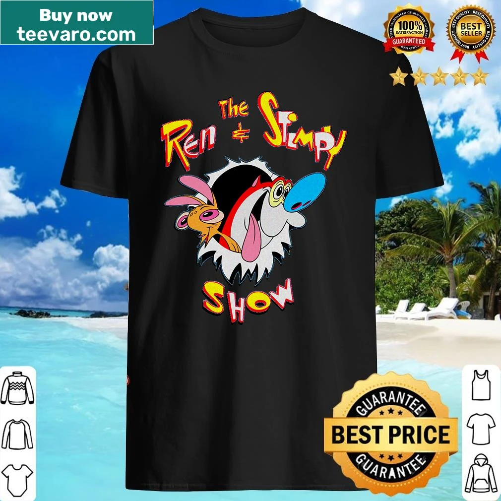Nostalgic shirt featuring characters from The Ren & Stimpy Show for fans of 90s cartoons.