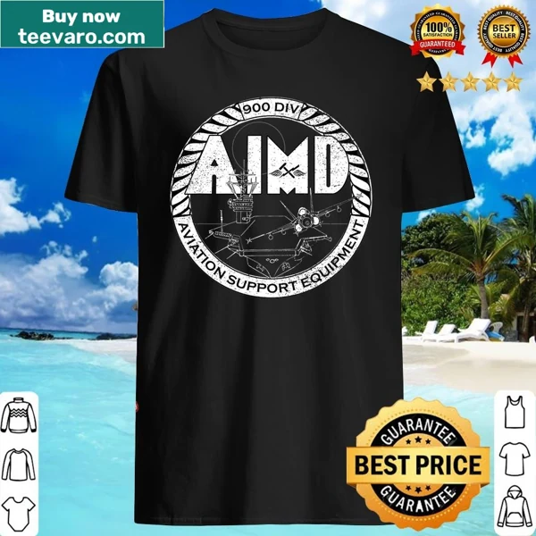 Shirt with AIMD 900 division aviation support equipment design